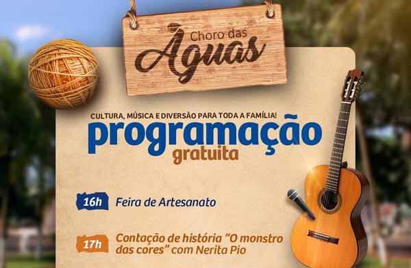 Choro das Águas apresenta música com Duo Três Quatro na Praça do Daae (dia 19)