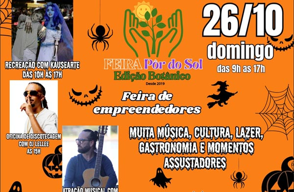 Feira Pôr do Sol no Botânico: domingo com discotecagem, recreação e música ao vivo