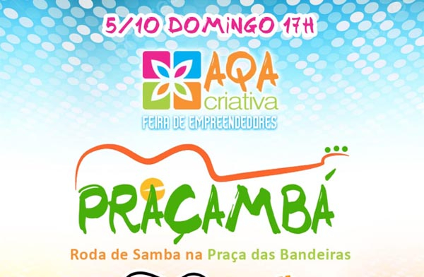 Praça das Bandeiras recebe Feira AQA Criativa no domingo (5)